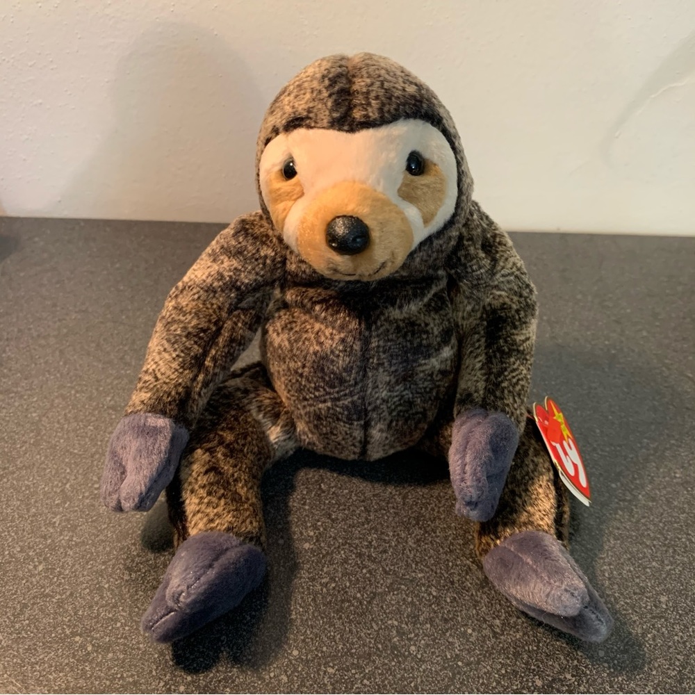 3/$12! Ty Beanie Baby - Slowpoke the Sloth - MWMT!